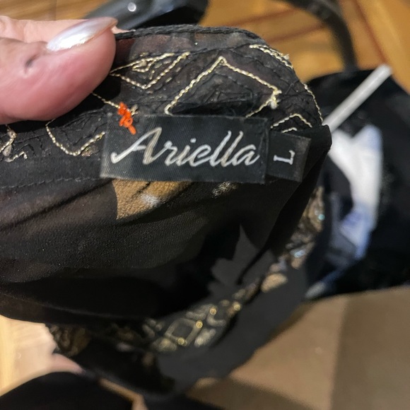 Ariella embroidered  caftan tunic dress long top Sz L - Picture 10 of 16